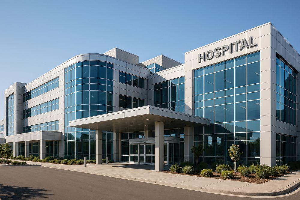 Hospital building construction by Malka Builders